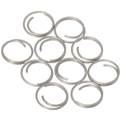 Barton Stainless Steel Large Split Rings - 14mm - 10-Pack